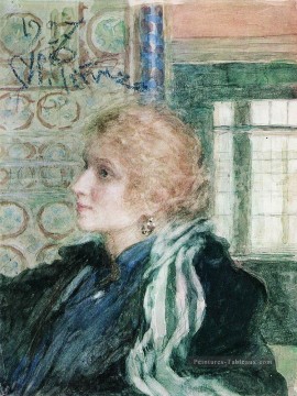  Maria Tableaux - portrait de maria klopushina 1925 Ilya Repin